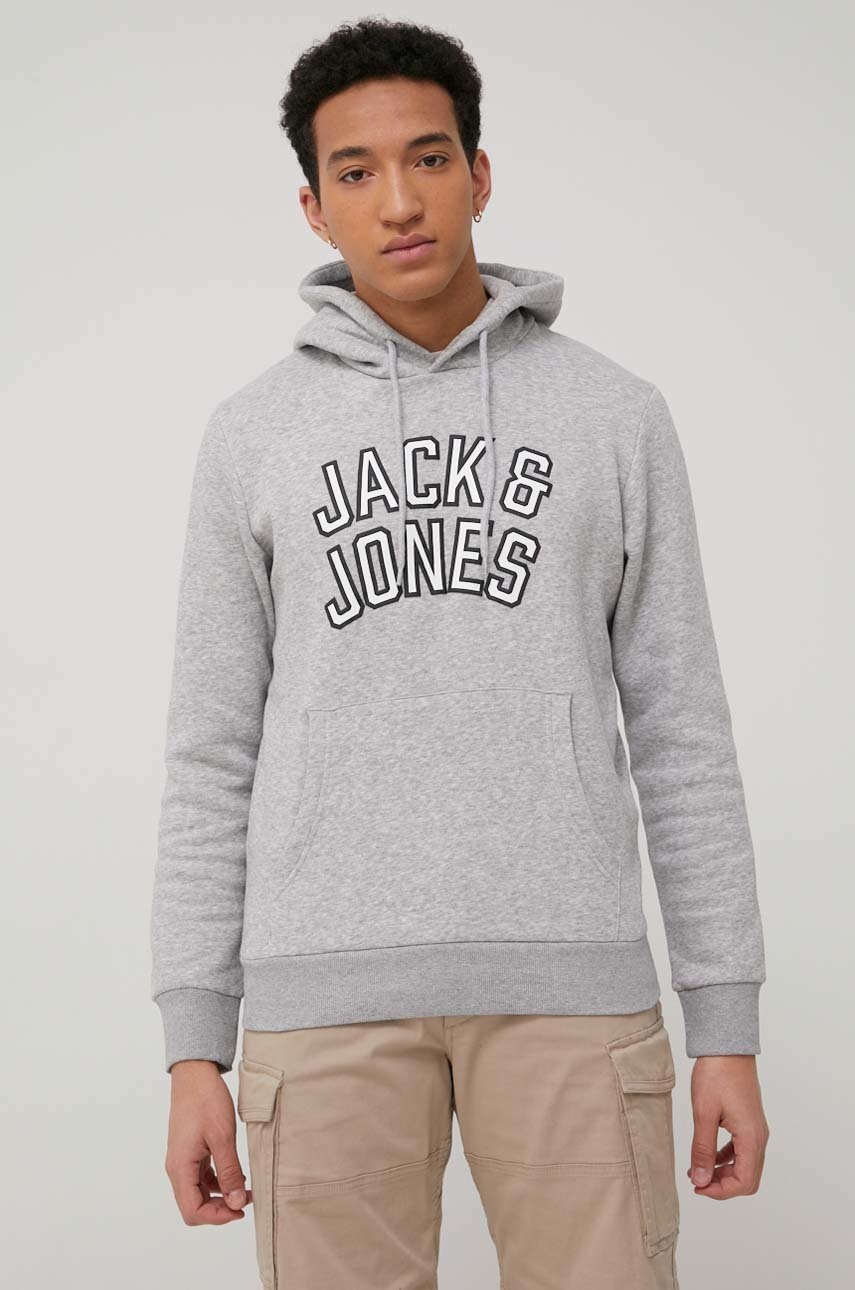 

Кофта Jack & Jones мужская цвет серый меланж
