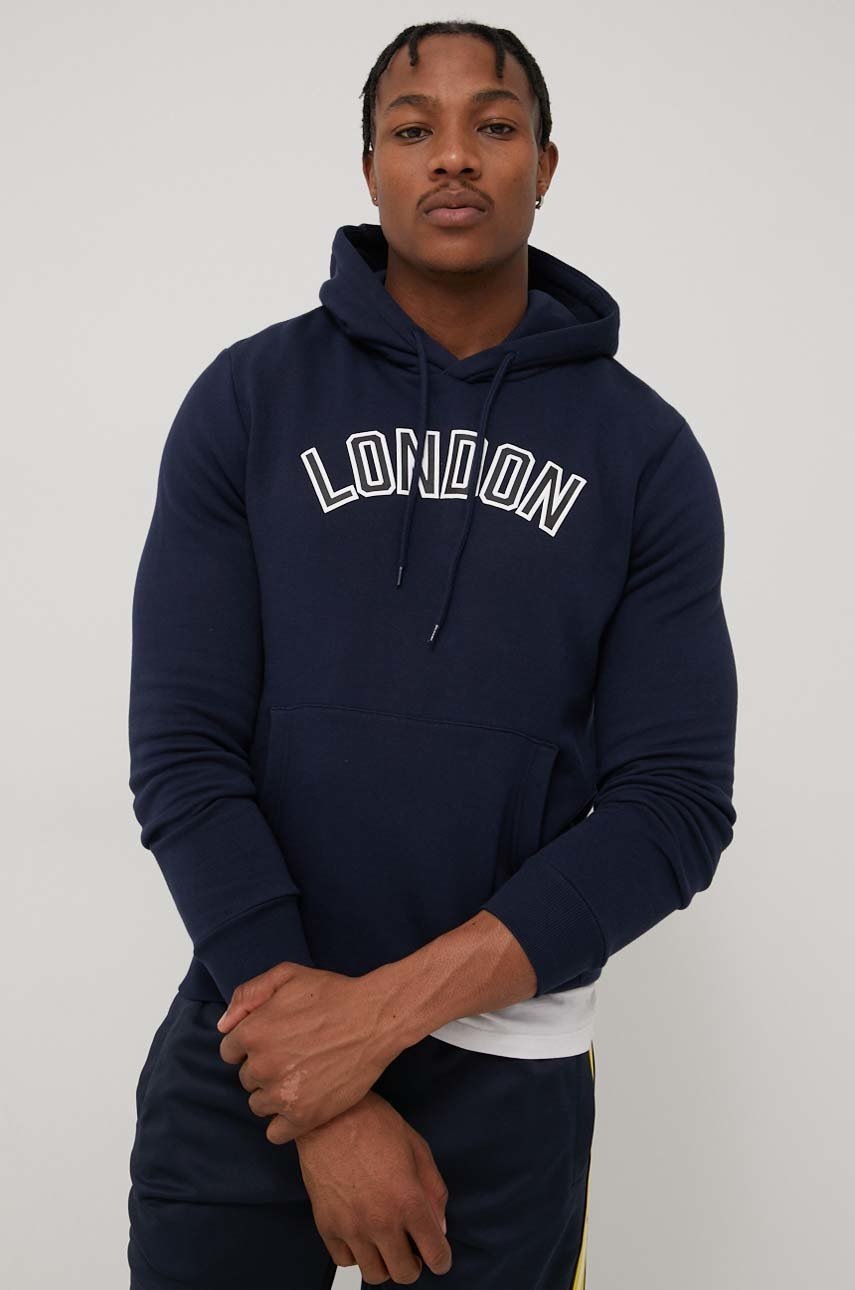 

Суичър Jack & Jones мъжка в тъмносиньо с принт, Тъмносин