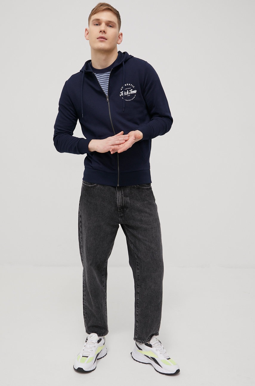 

Кофта Jack & Jones чоловіча колір синій з принтом