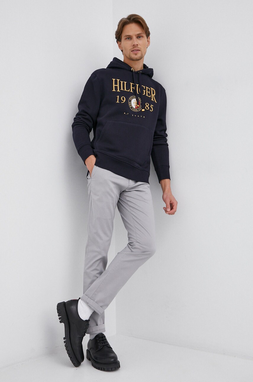 

Кофта Tommy Hilfiger мужская цвет синий с аппликацией