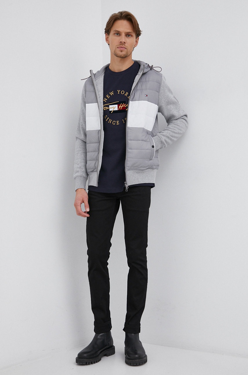 

Кофта Tommy Hilfiger чоловіча колір сірий візерунок