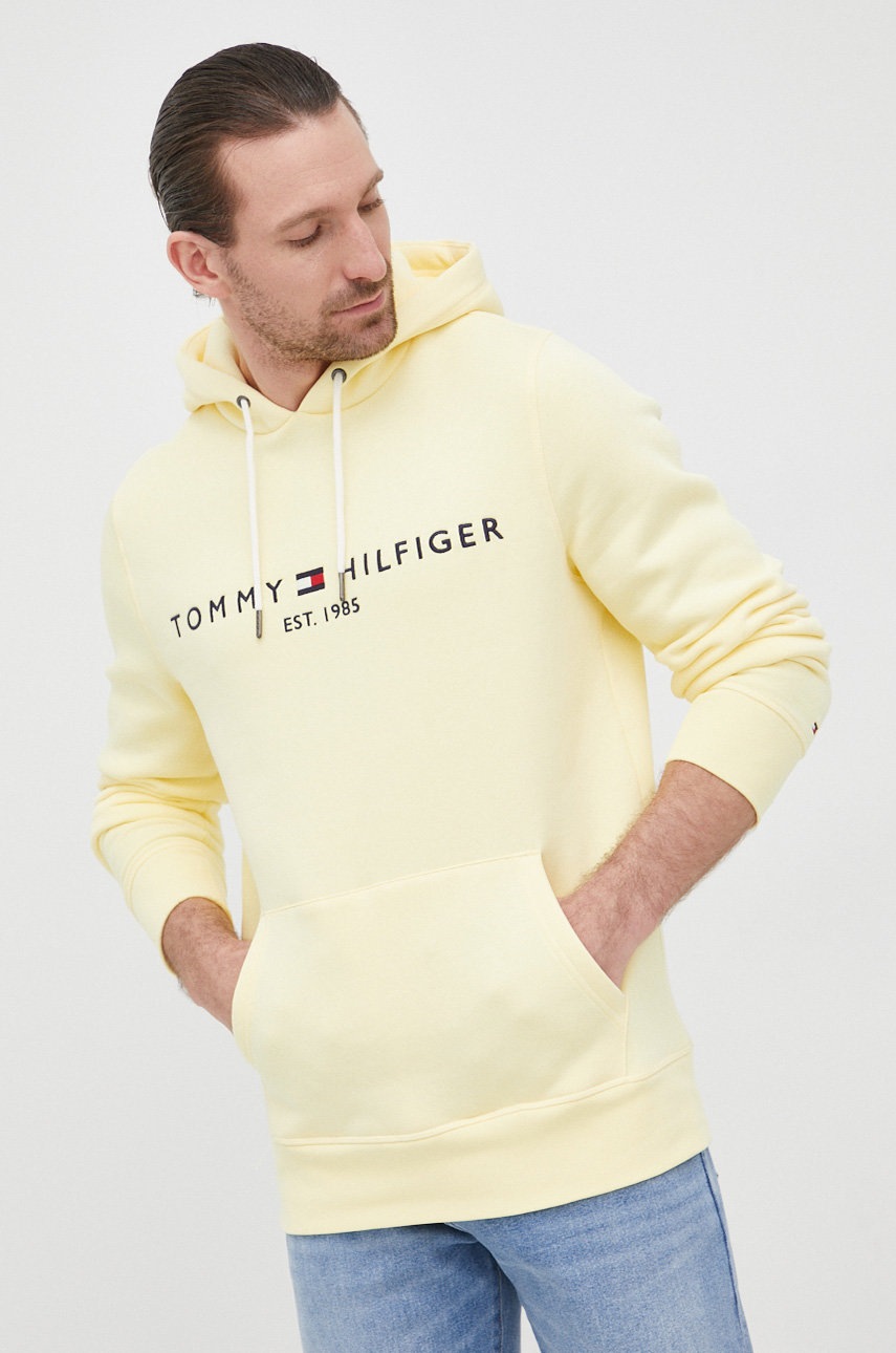 

Суичър Tommy Hilfiger мъжки с апликация, Жълт