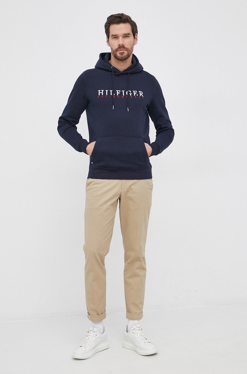 

Кофта Tommy Hilfiger чоловіча колір синій з аплікацією