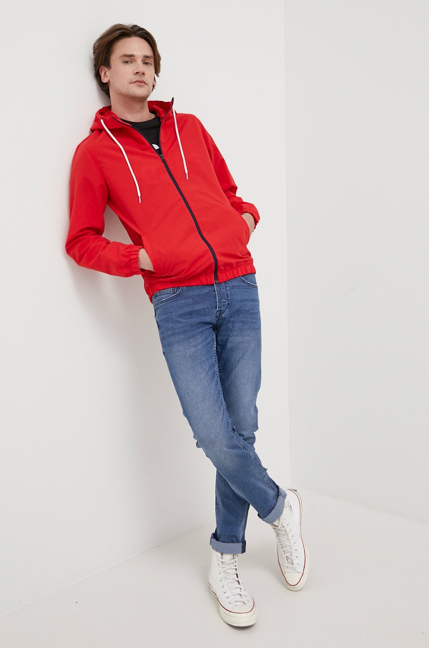 

Куртка Produkt by Jack & Jones чоловіча колір червоний перехідна