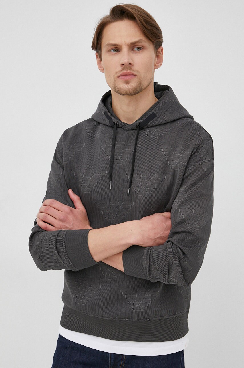 Emporio armani bluza barbati, culoarea verde, modelator
