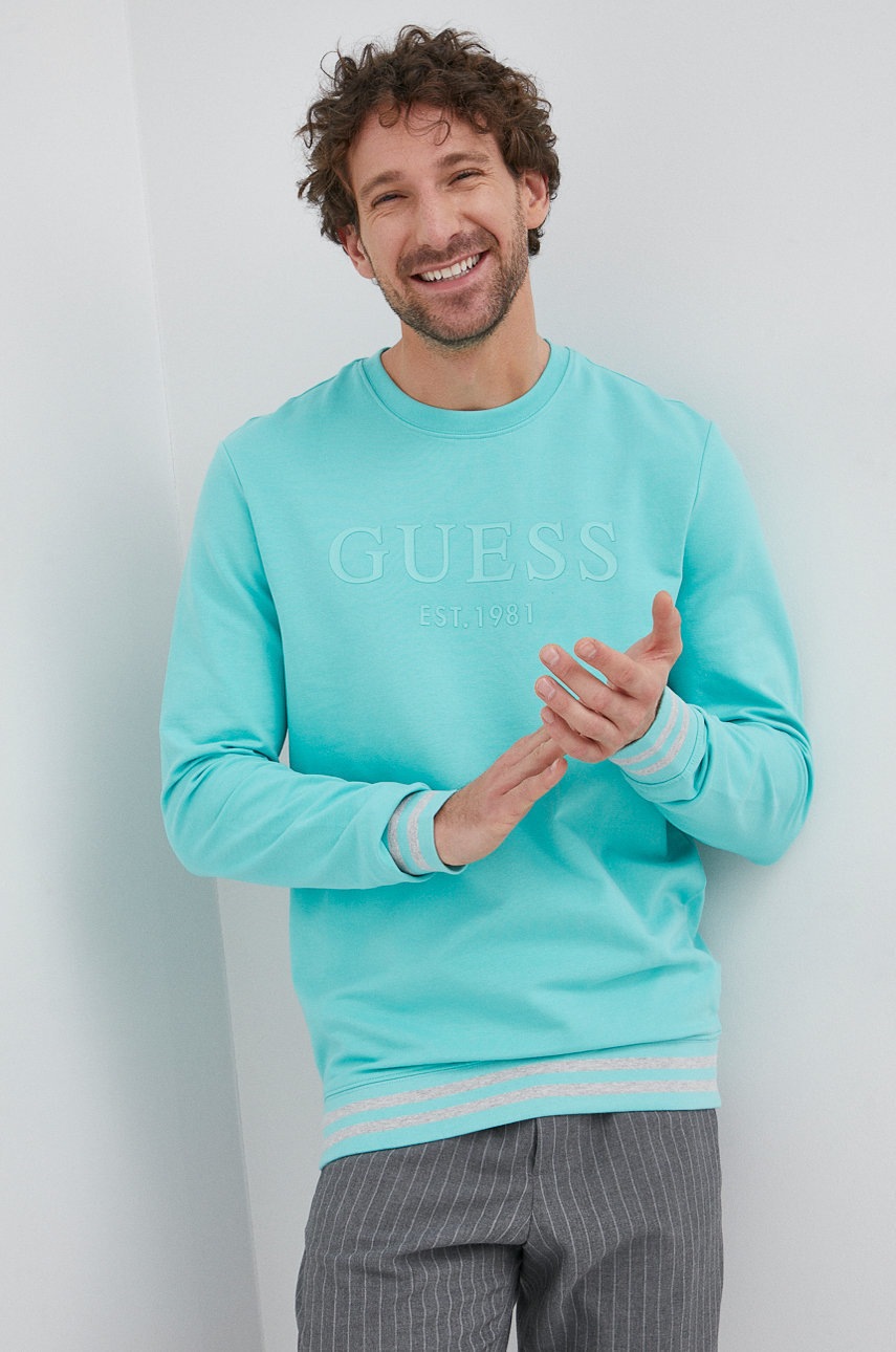 

Guess - Суичър, Тюркоазен