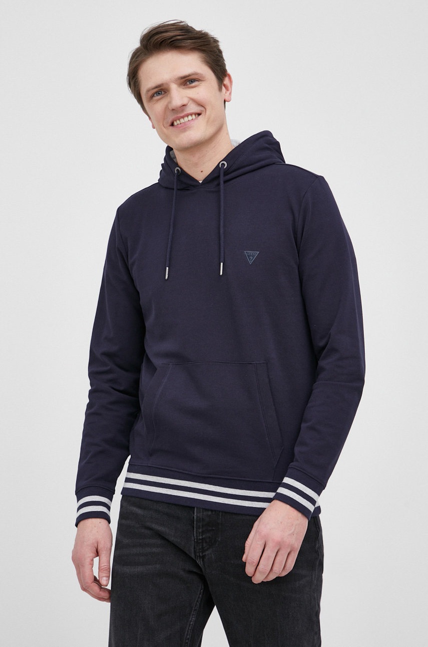 

Кофта Guess мужская цвет синий гладкая