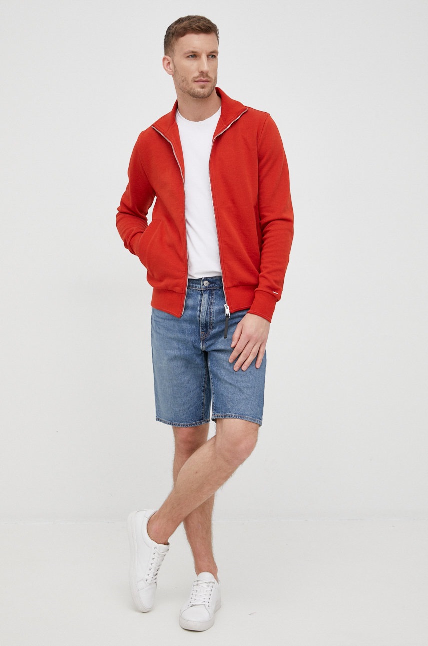 

Кофта Tommy Hilfiger чоловіча колір червоний однотонна