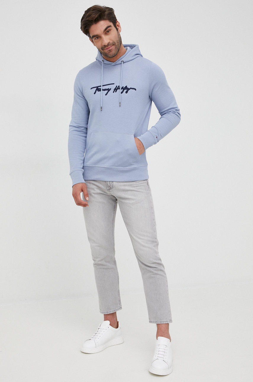 

Бавовняна кофта Tommy Hilfiger чоловіча з аплікацією