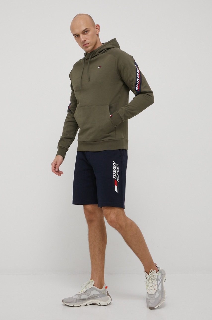 

Кофта Tommy Hilfiger чоловіча колір зелений з аплікацією