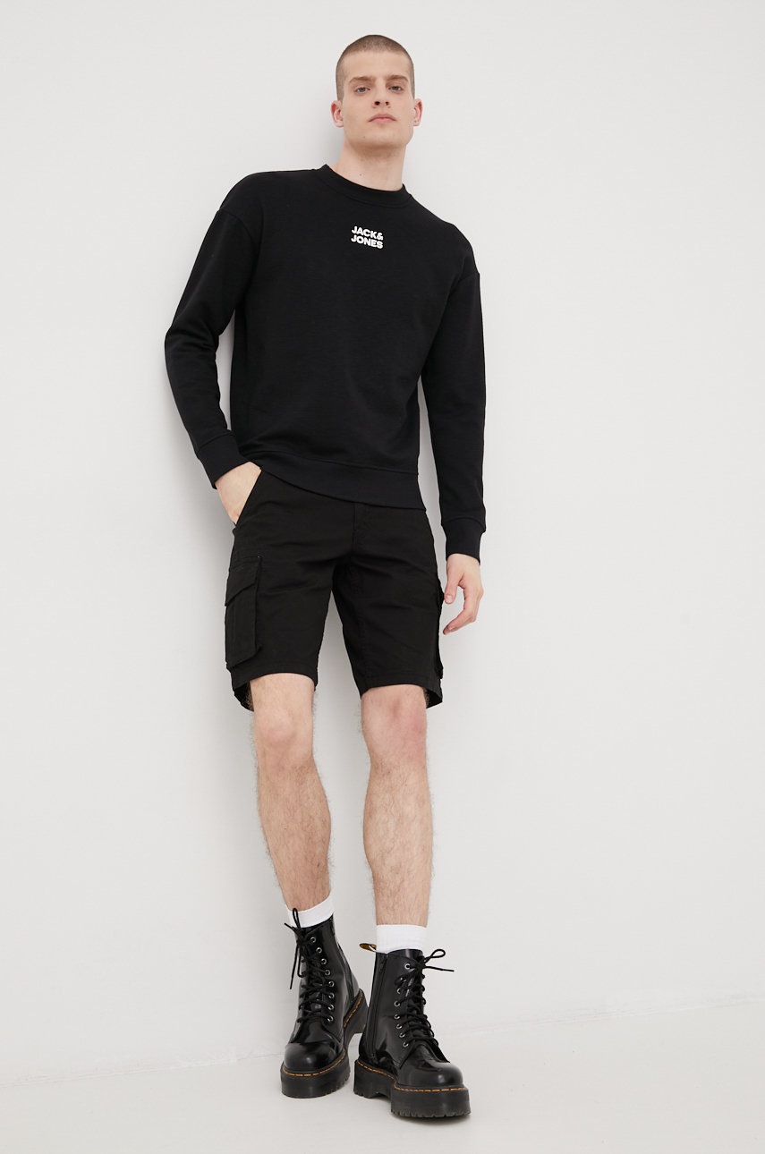 

Кофта Jack & Jones мужская цвет чёрный с принтом