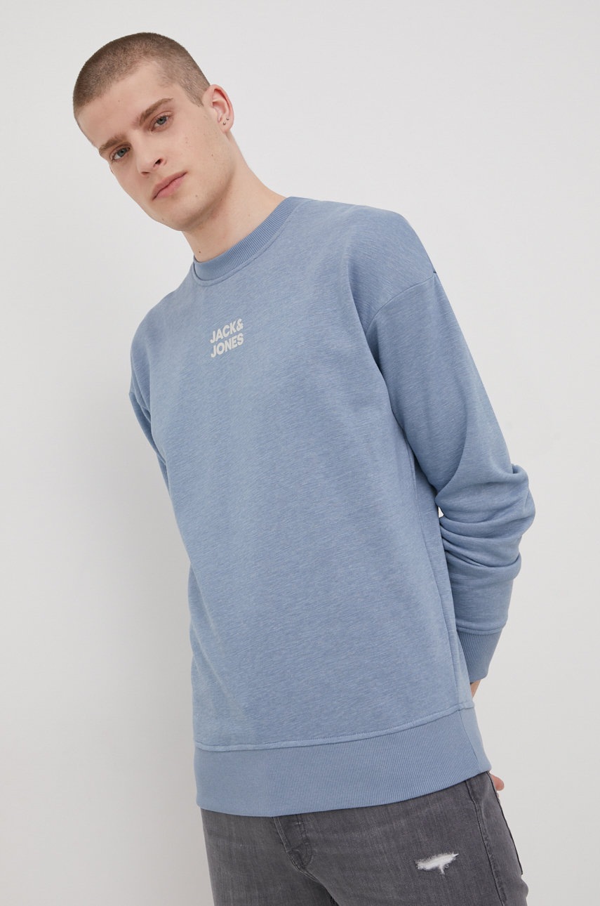 

Кофта Jack & Jones чоловіча колір фіолетовий з принтом
