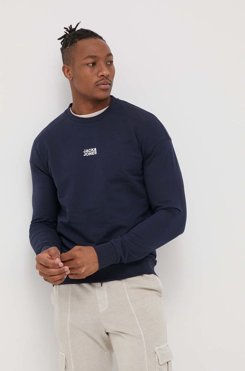 

Суичър Jack & Jones мъжка в тъмносиньо с изчистен дизайн, Тъмносин