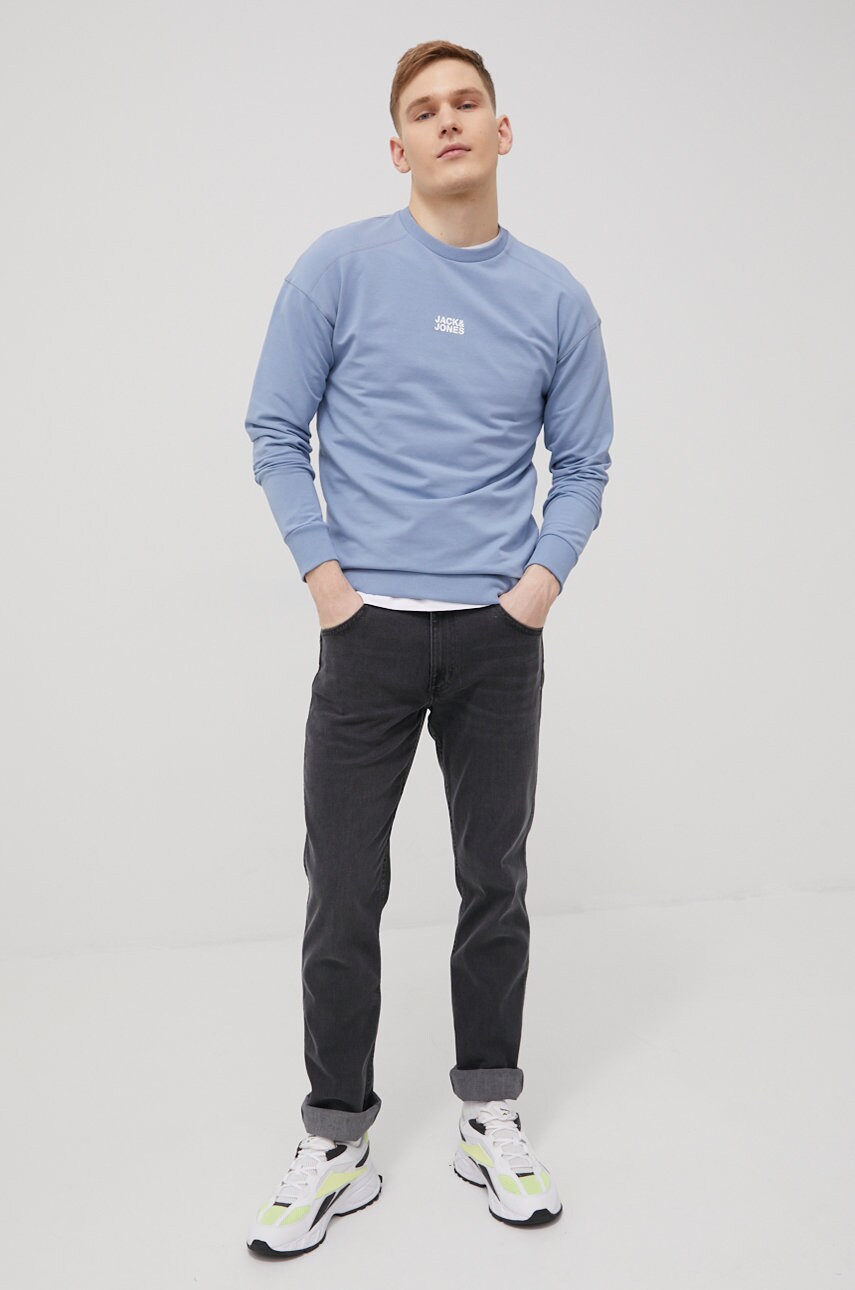 

Кофта Jack & Jones мужская цвет фиолетовый с аппликацией
