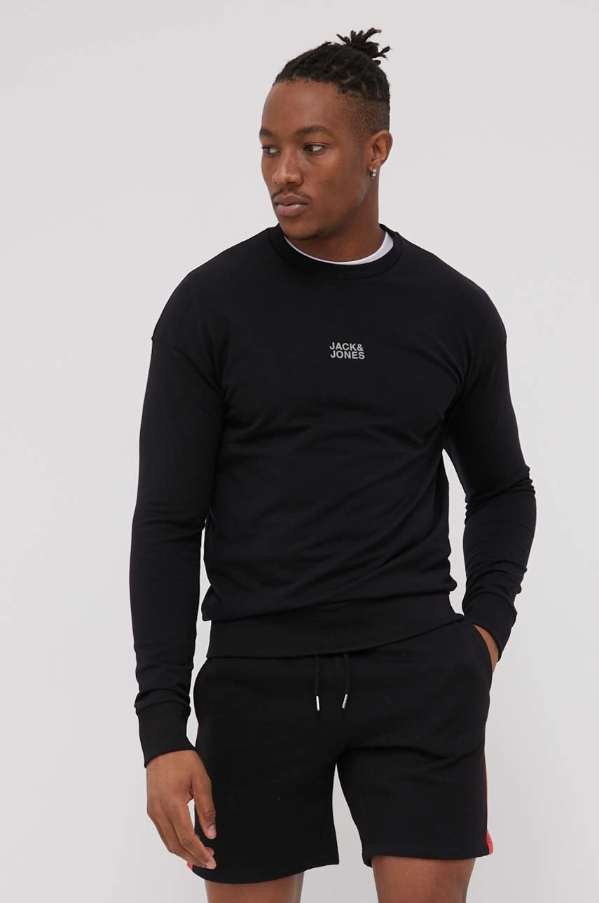 

Кофта Jack & Jones чоловіча колір чорний однотонна