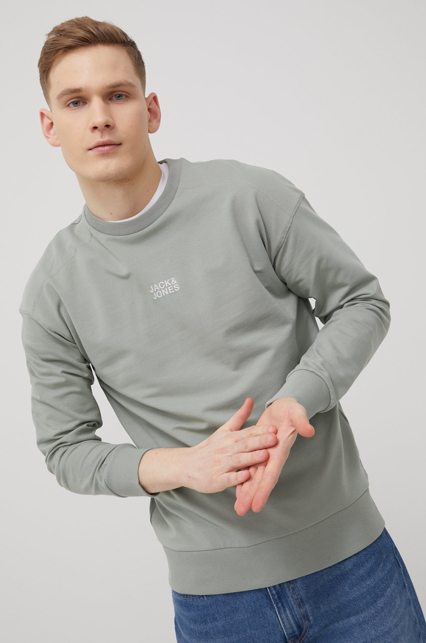 

Кофта Jack & Jones мужская цвет зелёный с аппликацией
