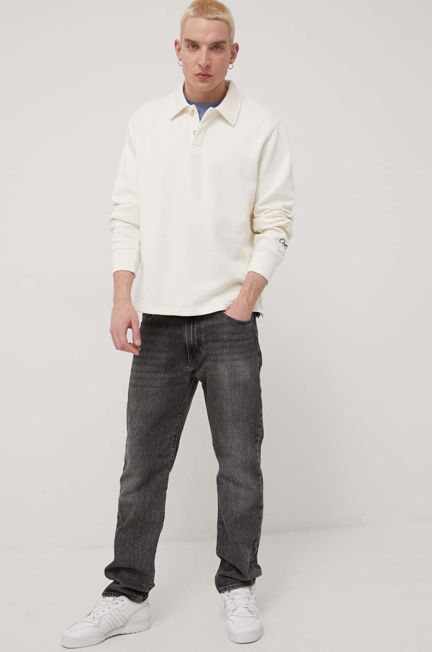 

Кофта Jack & Jones мужская цвет бежевый однотонная
