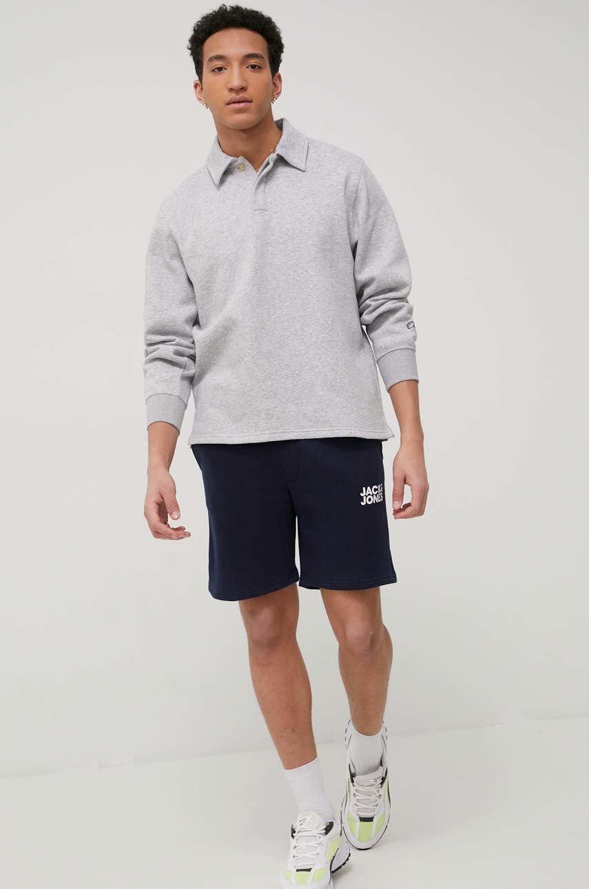 

Кофта Jack & Jones чоловіча колір сірий меланж