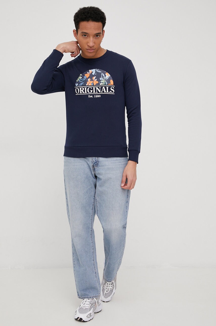 

Кофта Jack & Jones чоловіча колір синій з принтом