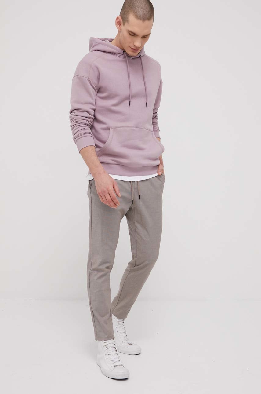 

Кофта Jack & Jones мужская цвет розовый однотонная