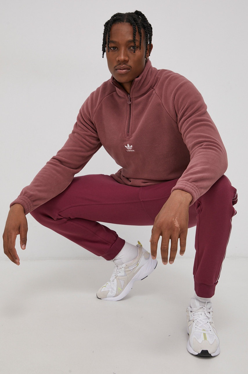 

Кофта adidas Originals чоловіча колір фіолетовий гладка