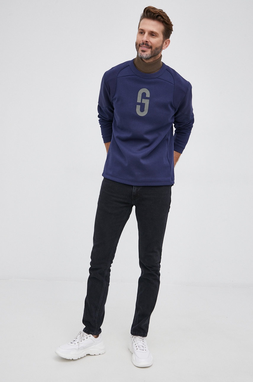 

Кофта G-Star Raw чоловіча колір синій з принтом