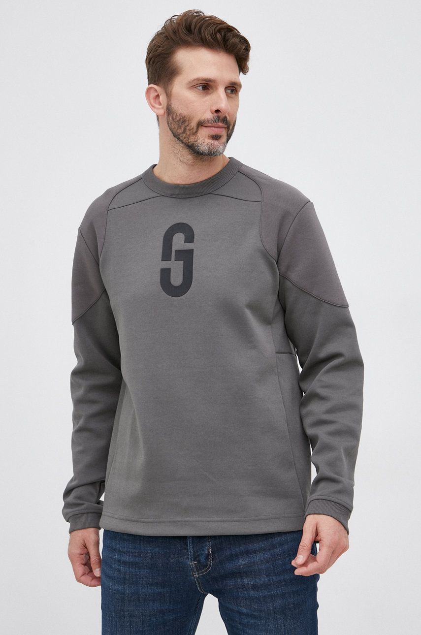 G-Star Raw Bluză bărbați, culoarea gri, cu imprimeu answear imagine noua