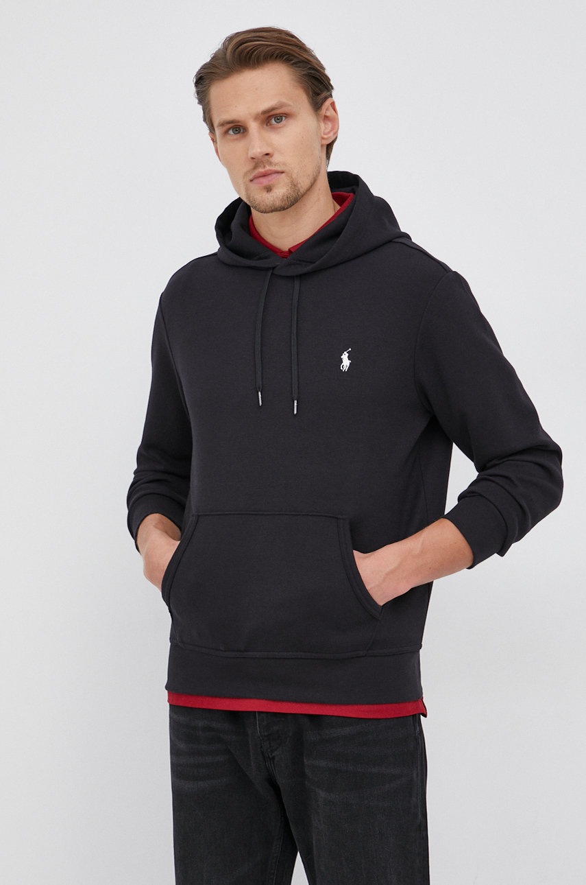

Суичър Polo Ralph Lauren мъжки в черно с изчистен дизайн, Черен
