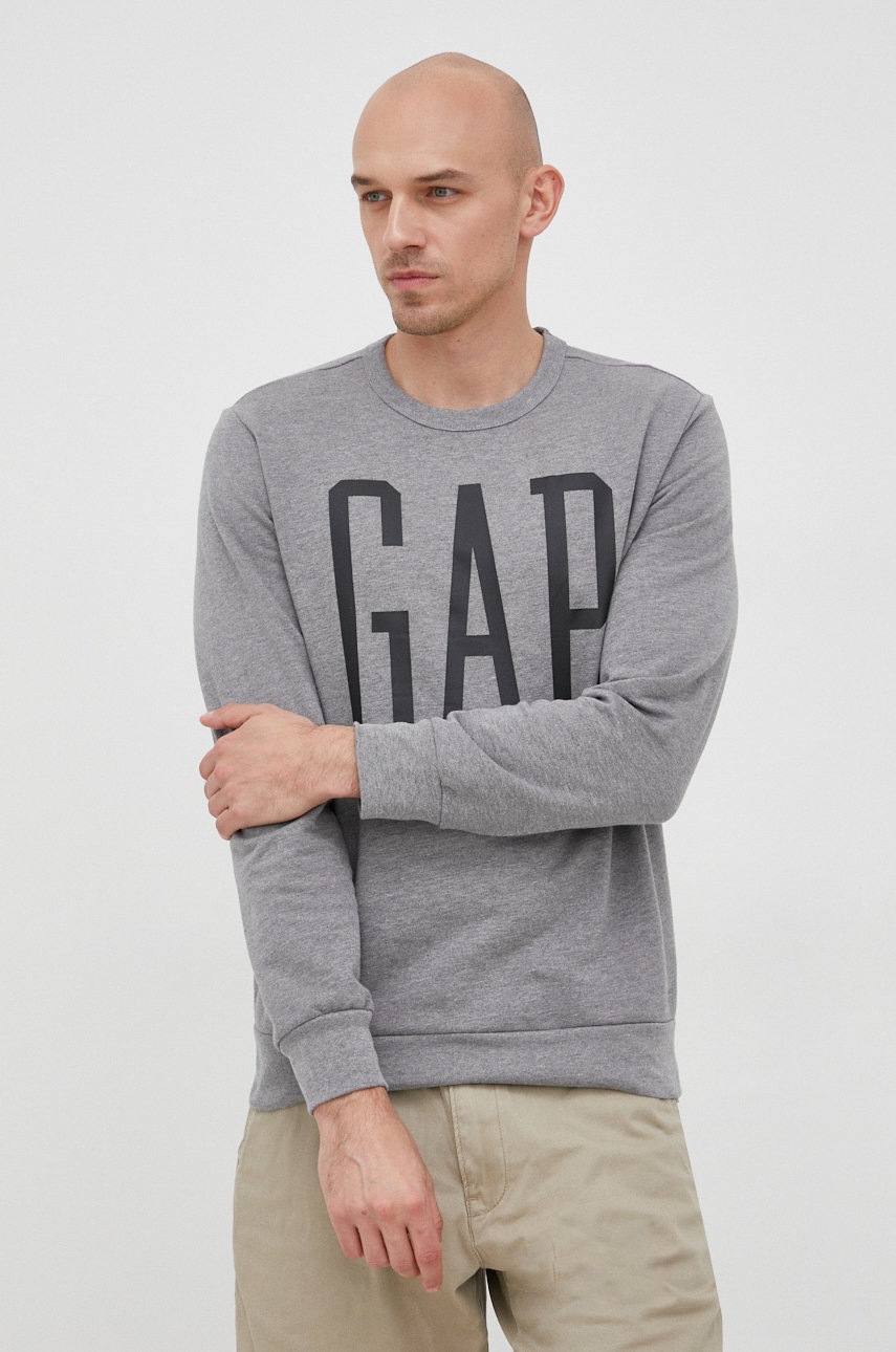 

Суичър GAP в сиво меланж на, Сив