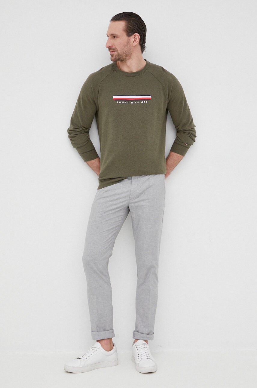 

Кофта Tommy Hilfiger мужская цвет зелёный с принтом