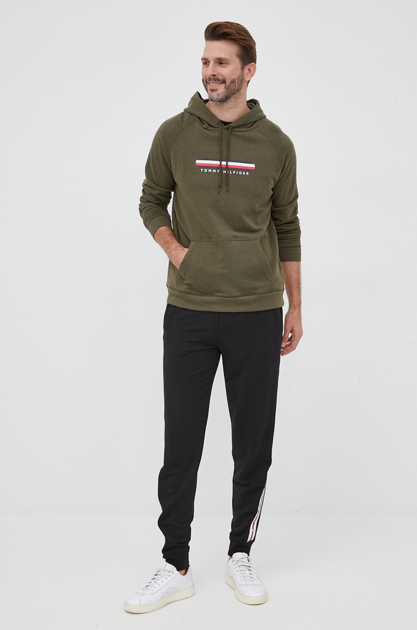 

Кофта Tommy Hilfiger чоловіча колір зелений з принтом