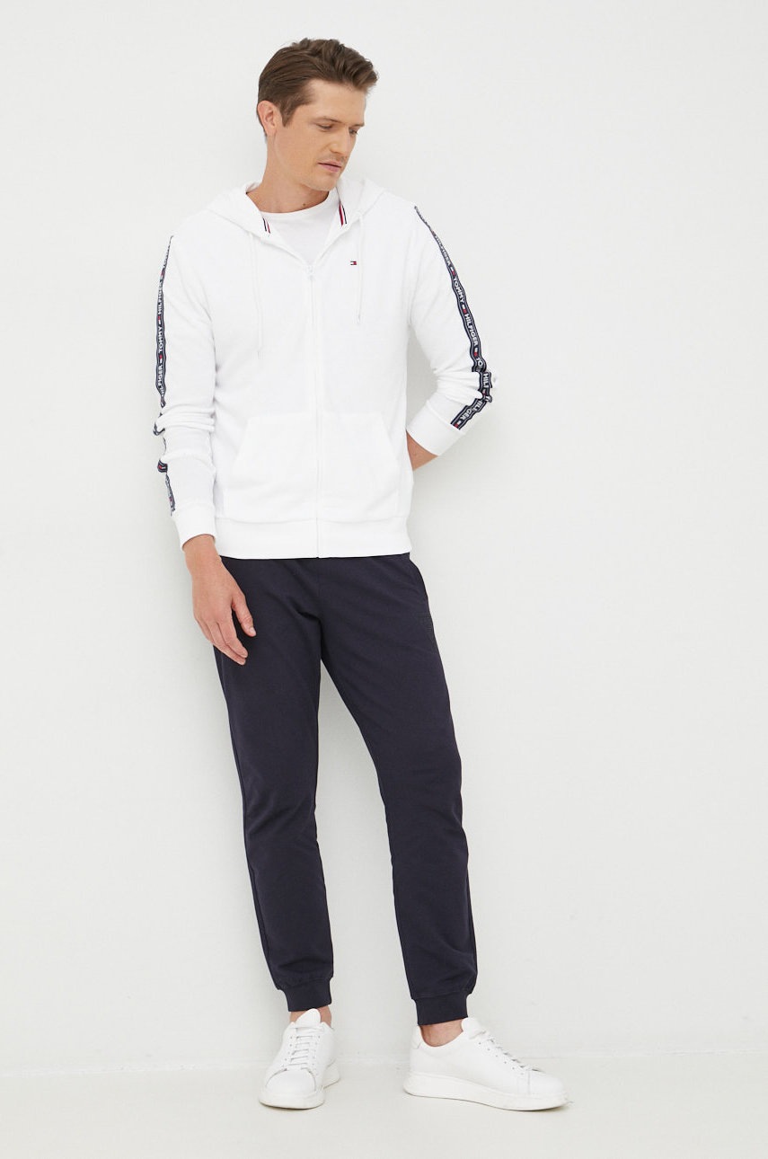 

Кофта Tommy Hilfiger чоловіча колір білий з аплікацією