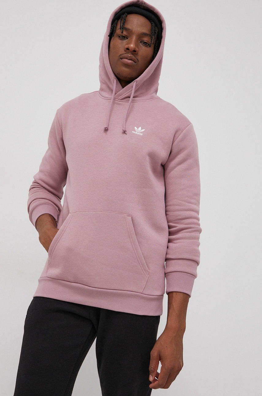

Суичър adidas Originals HE9416 мъжки в розово с изчистен дизайн, Розов