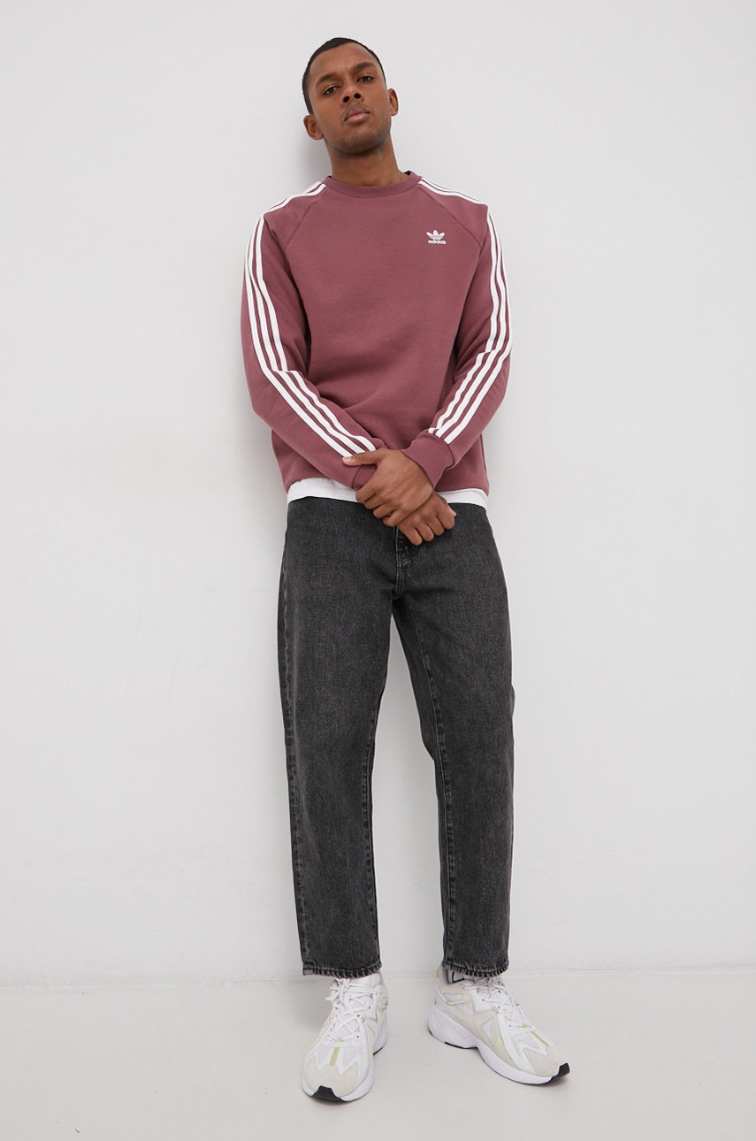 

Кофта adidas Originals мужская цвет розовый с аппликацией