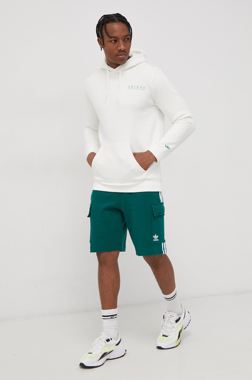 

Кофта adidas Originals мужская цвет кремовый с принтом