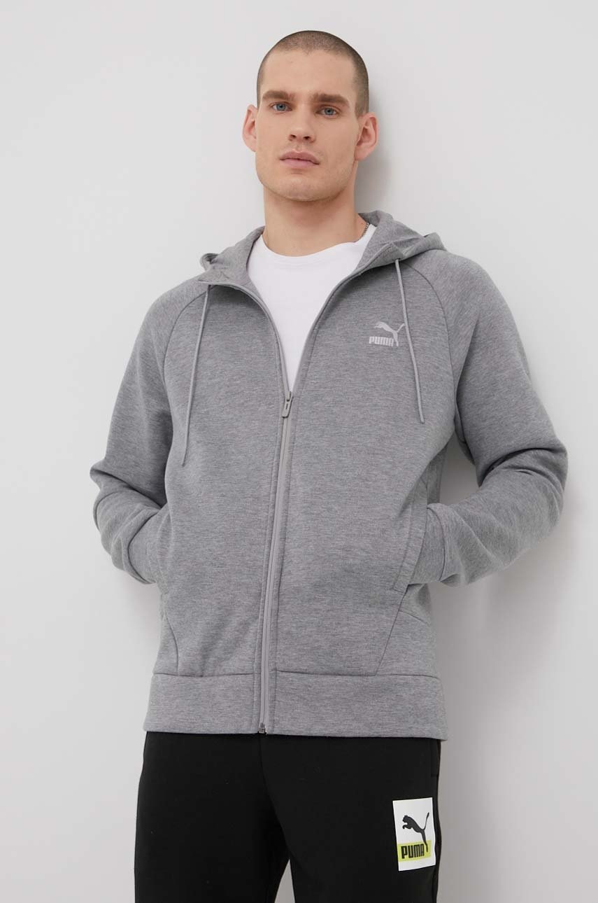 

Суичър Puma 531506 мъжка в сиво меланж на, Сив