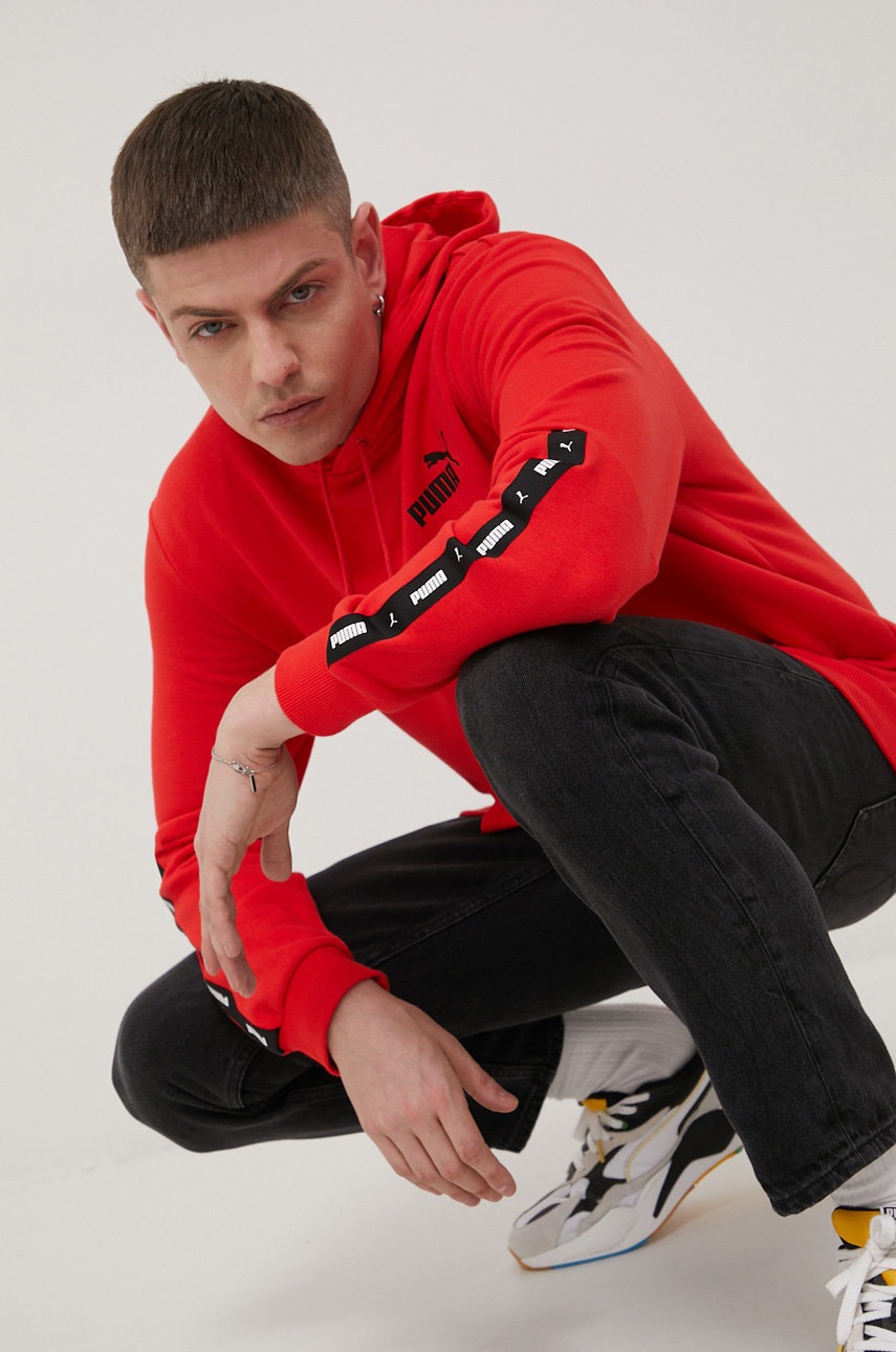 

Суичър Puma 84738511 мъжка в червено с апликация, Червен