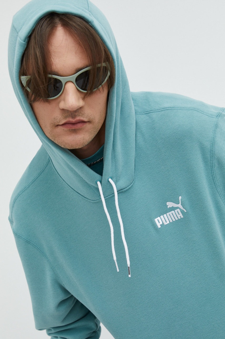 

Суичър Puma в тюркоазено с апликация, Тюркоазен