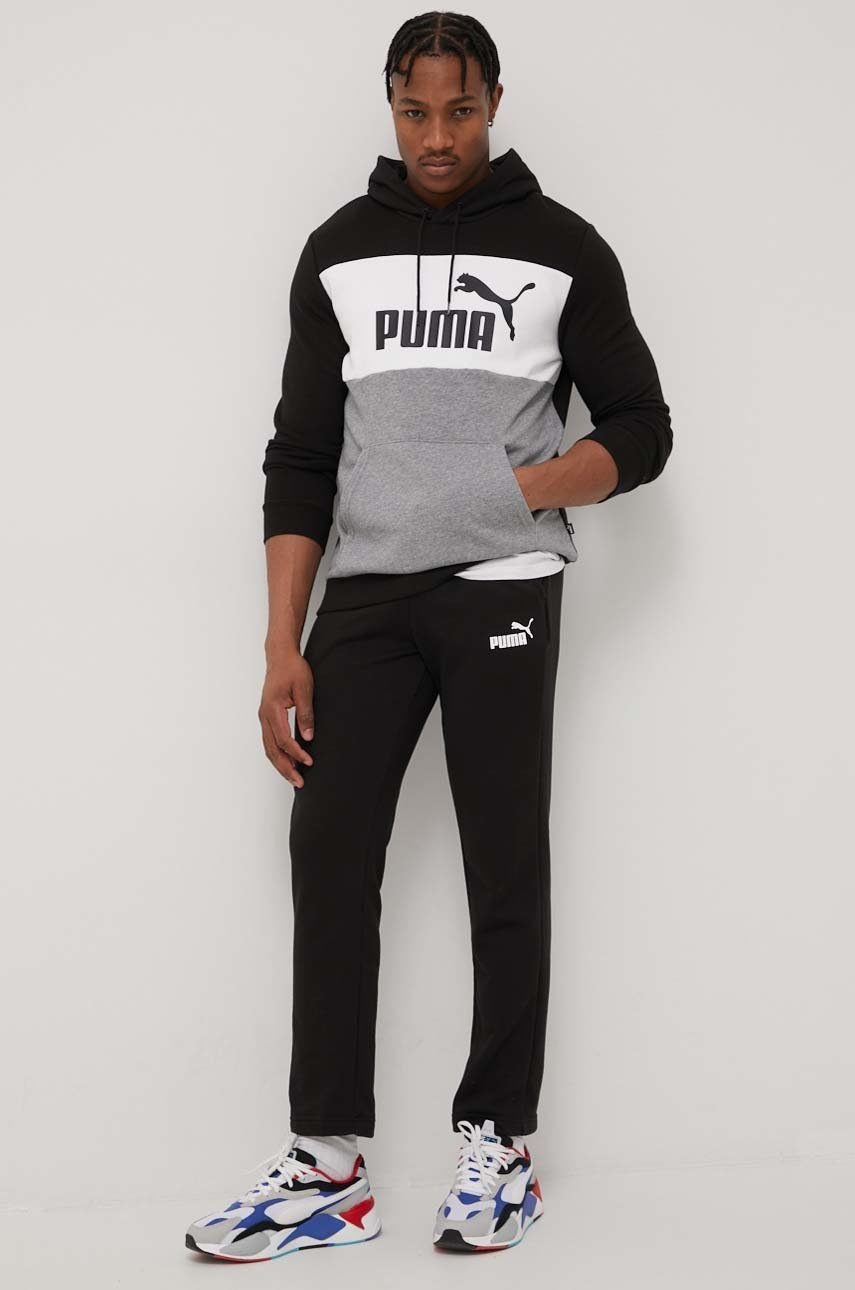 

Кофта Puma 848772 мужская цвет чёрный с принтом