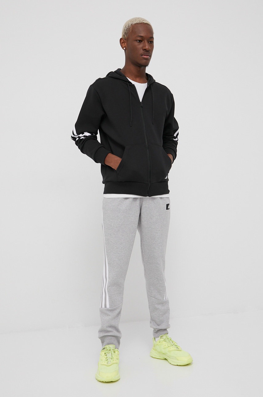 

Кофта adidas Performance H46526 мужская цвет чёрный с аппликацией