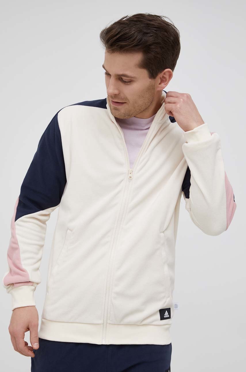 

Кофта adidas Performance HA6465 чоловіча колір бежевий візерунок