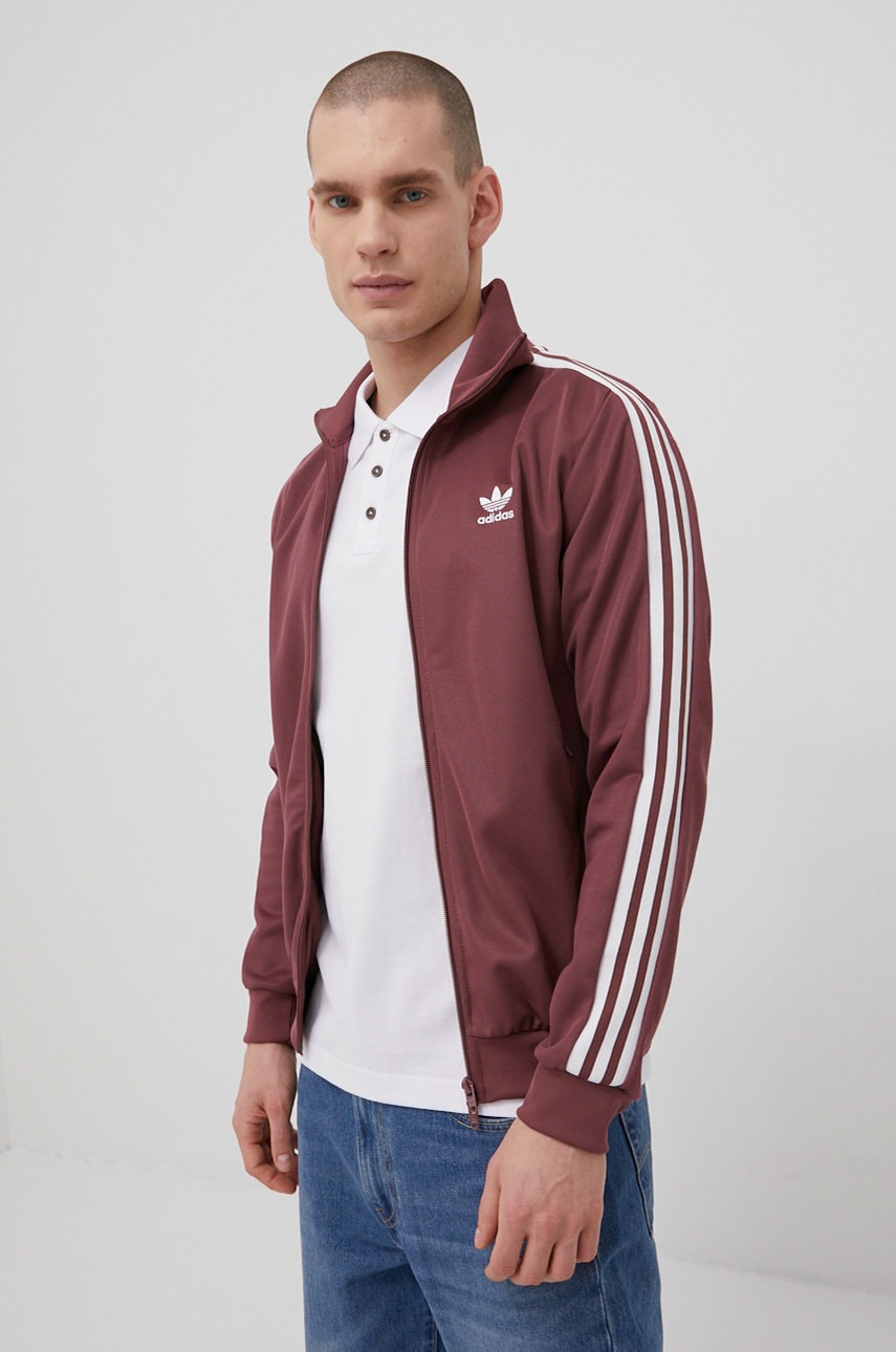 Adidas originals bluza barbati, culoarea violet, cu imprimeu