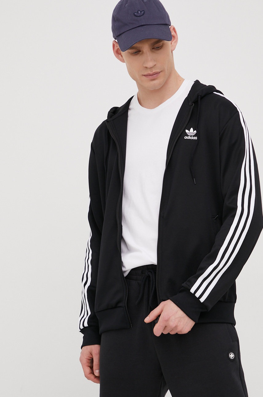 

Суичър adidas Originals Adicolor HB9512 мъжки в черно с апликация, Черен
