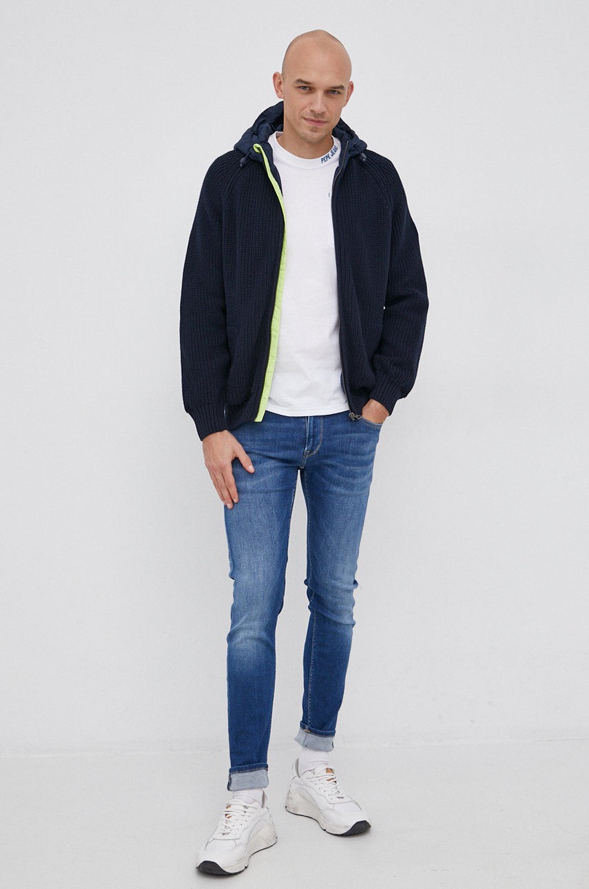 

Куртка Pepe Jeans Jerome чоловіча колір синій перехідна