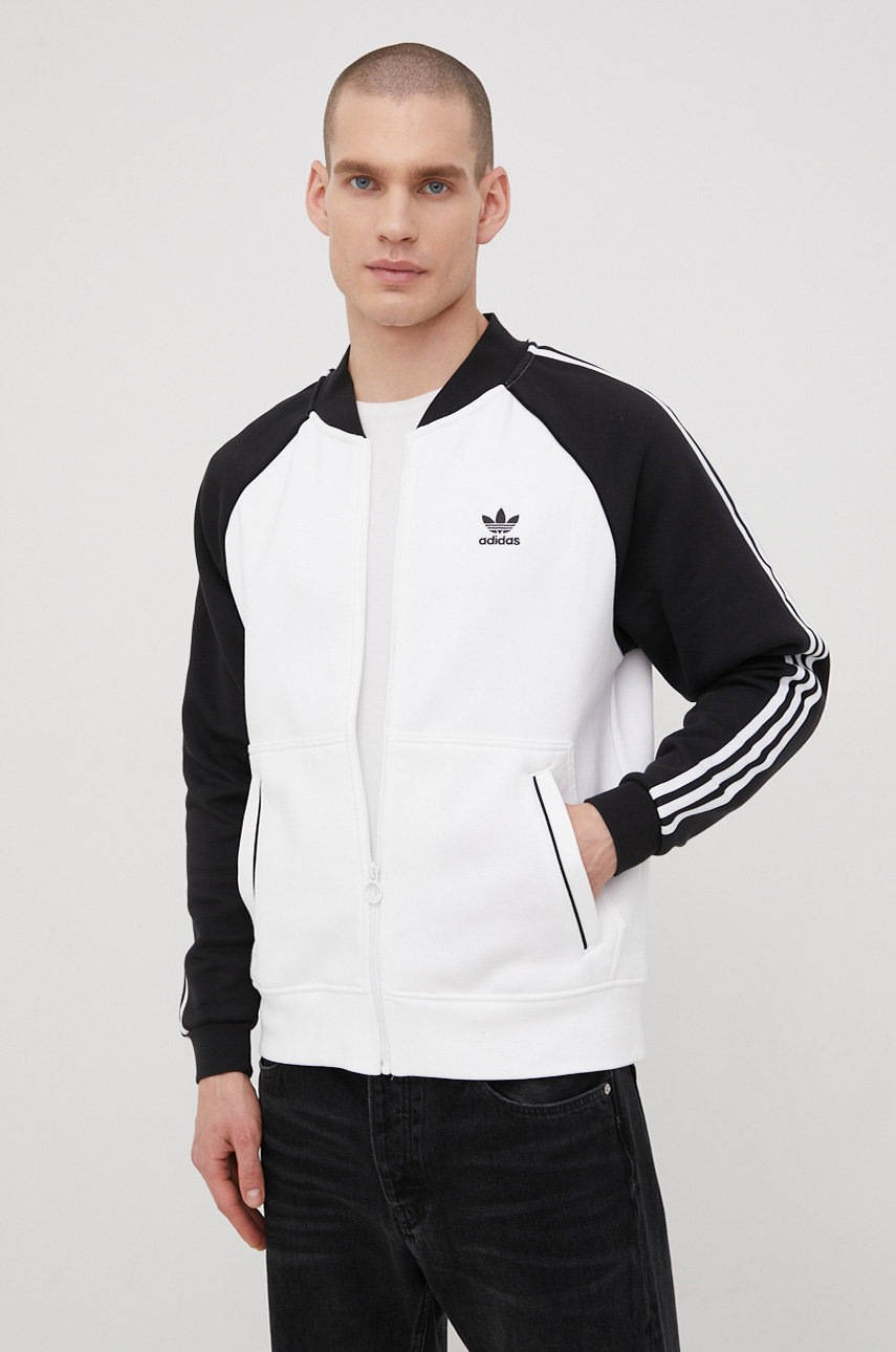 

Суичър adidas Originals HC2080 мъжка в бяло с изчистен дизайн, Бял