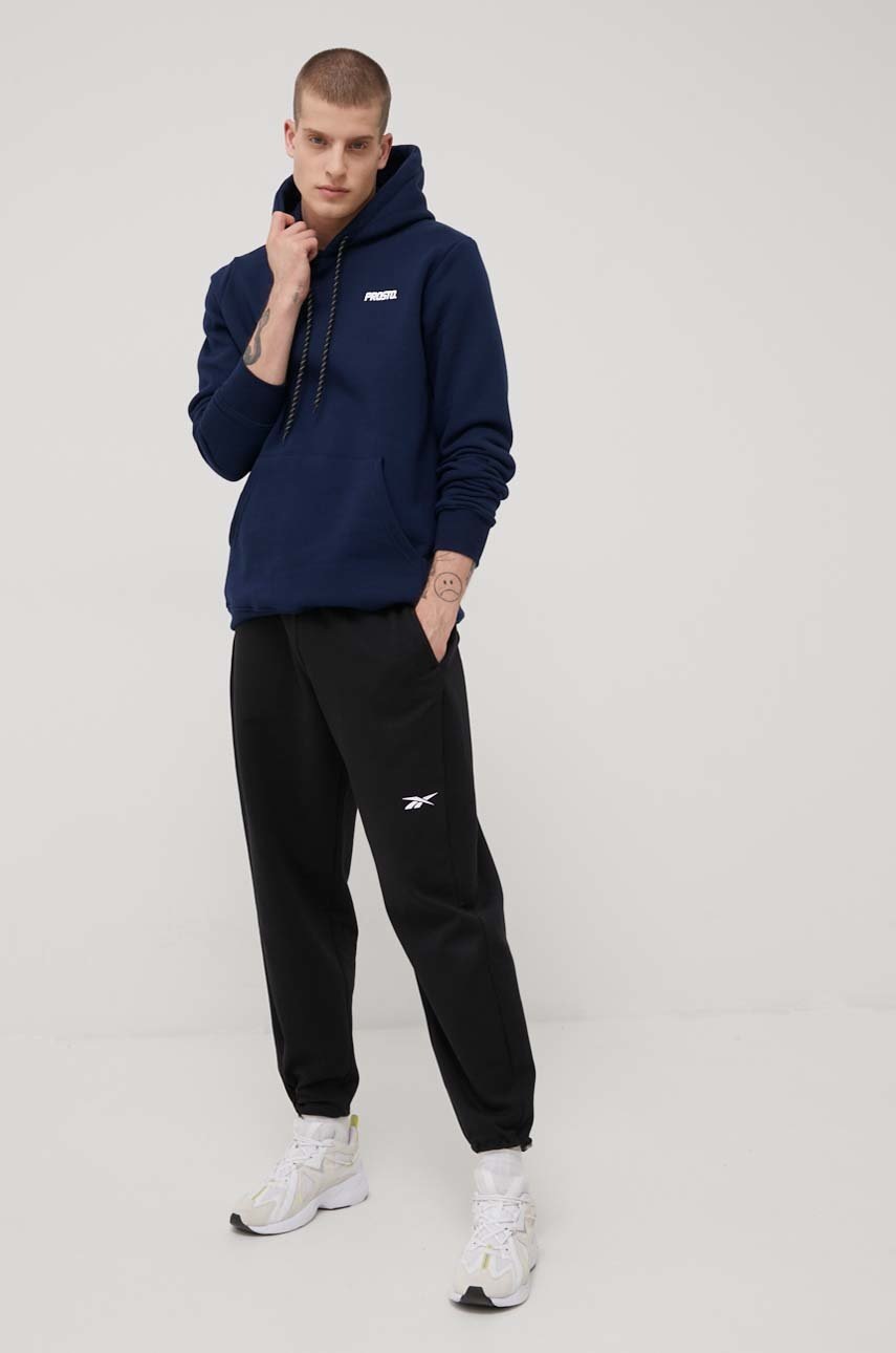 

Штани Reebok HB7226 чоловічі колір чорний однотонні