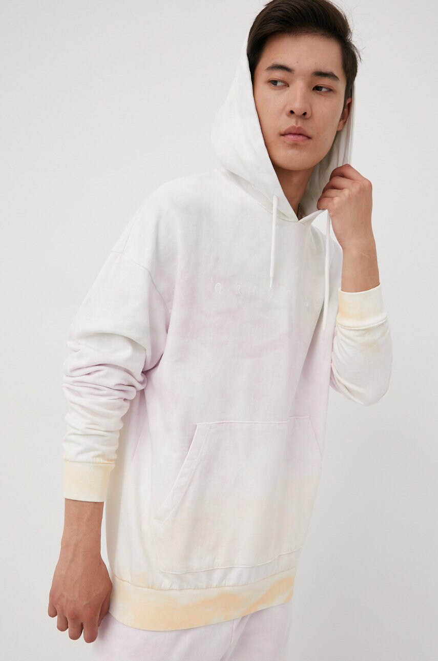 Jack & jones hanorac de bumbac barbati, culoarea alb, modelator