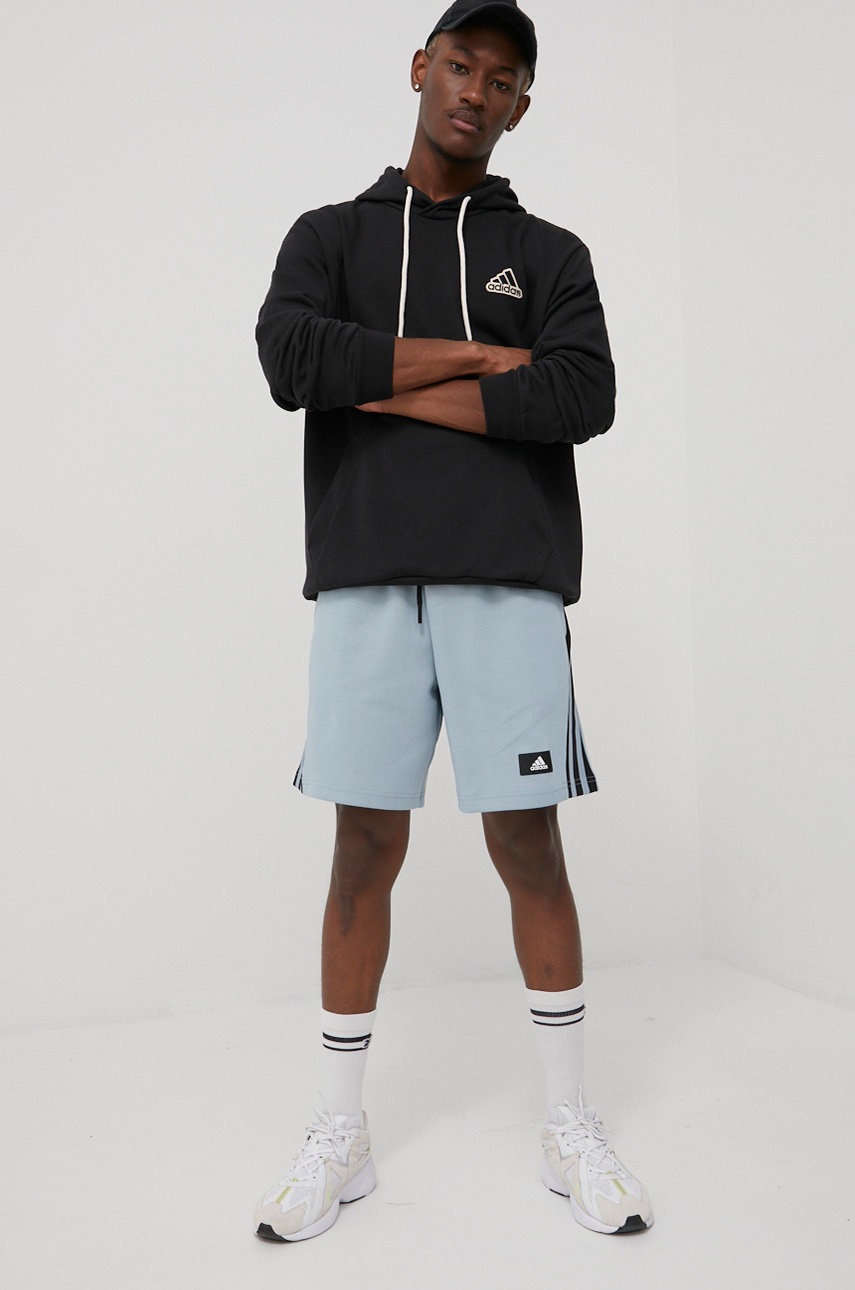 

Кофта adidas мужская цвет чёрный с аппликацией