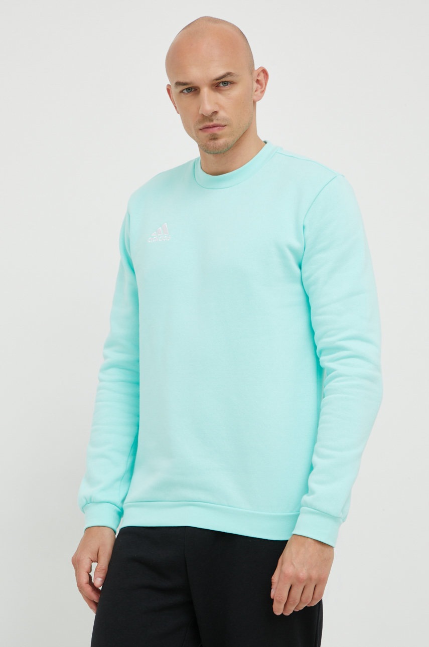 

Кофта adidas Performance мужская цвет бирюзовый однотонная