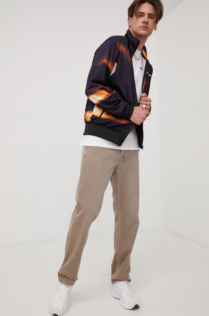 

Кофта adidas Originals HC7174 чоловіча колір чорний візерунок